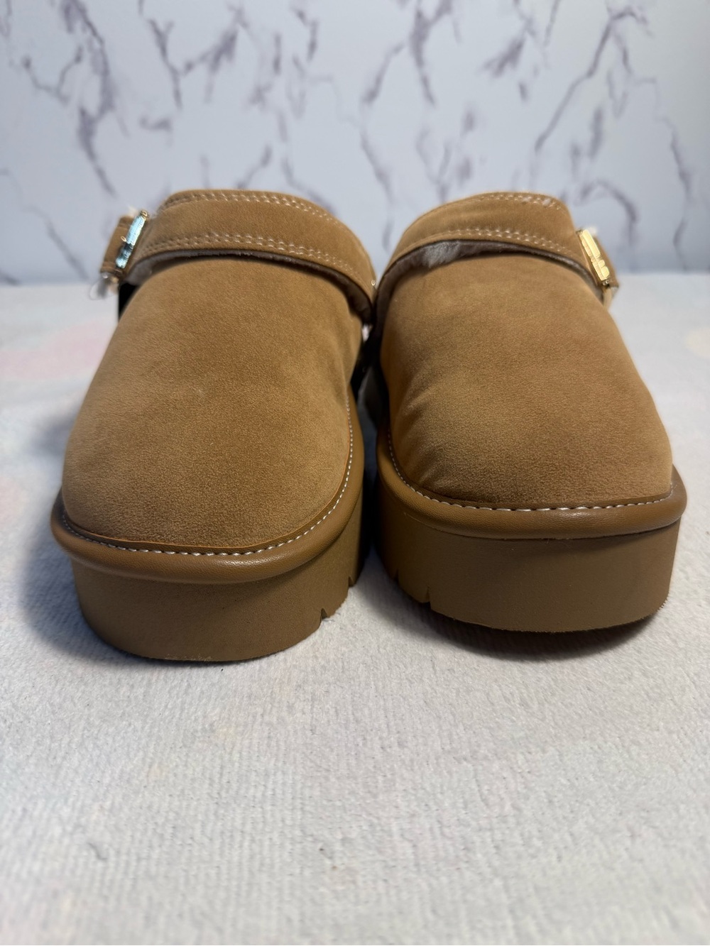 Art Class Kids Paisley Cozy Clogs Size 13 Tan/Cream